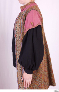  Photos Woman in Historical Dress 70 17th century Historical clothing Traditional jacket black shirt upper body 0004.jpg
